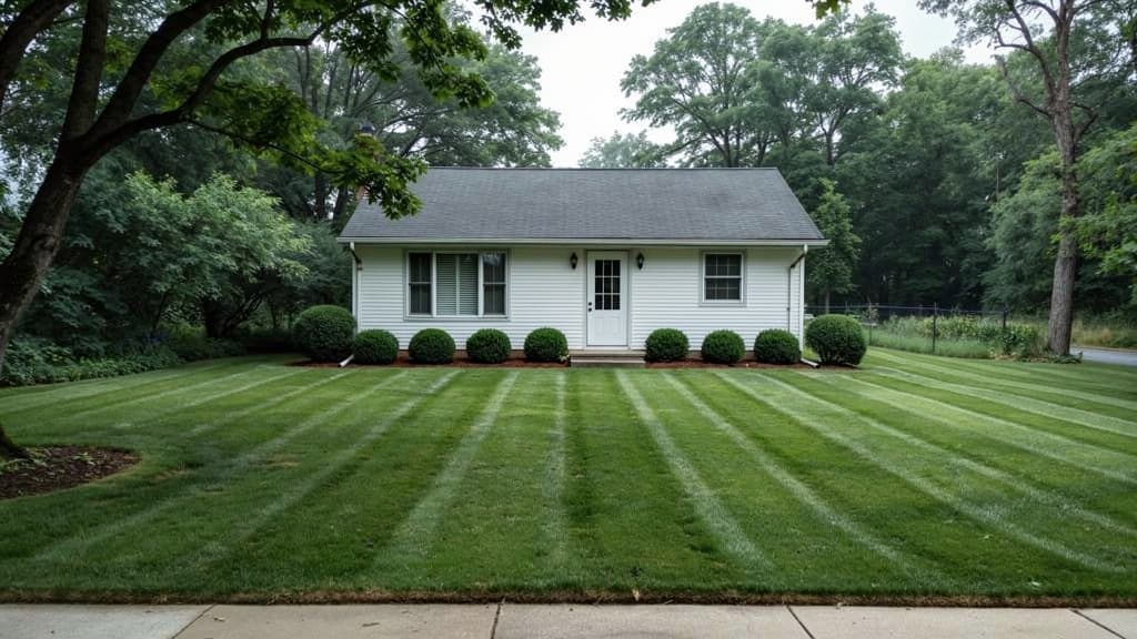 Clean yard after our work